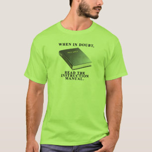 Camiseta Manual de la instrucción del hombre
