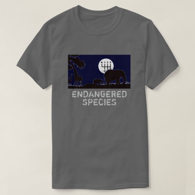 Camiseta MANUAL - En peligro de extinción (Diseño del anverso)