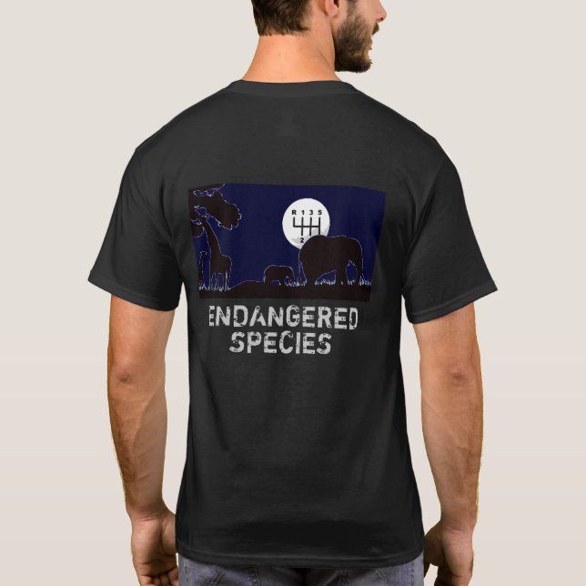 Camiseta MANUAL - En peligro de extinción (Reverso)