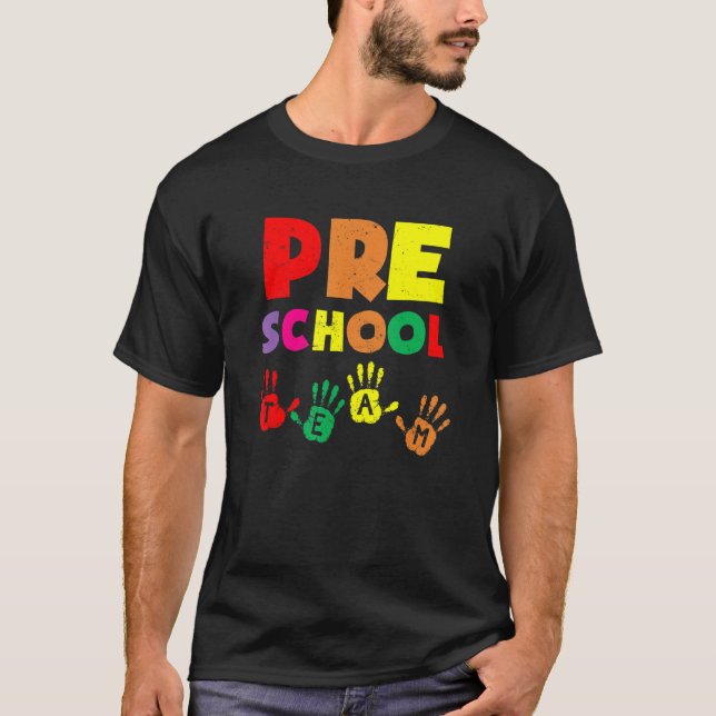 Camiseta Manuales De Equipo De Preescolar De Vuelta A La Es (Anverso)