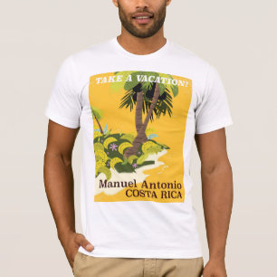 Camiseta Manuel Antonio, poster de viajes vintage de Costa 