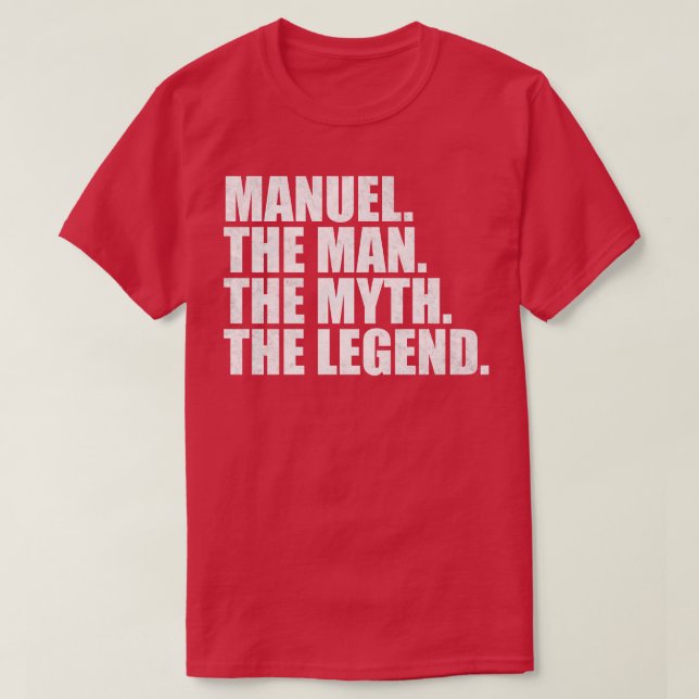 Camiseta Manuel Nombre Manuel Manuel Nombre Manuel (Diseño del anverso)