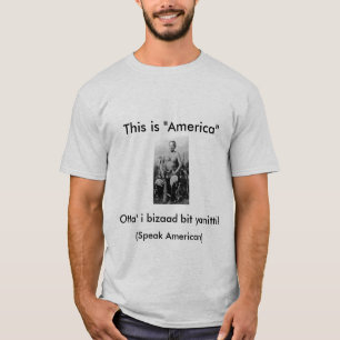 Camiseta Manuelito dice: Ésta es América, habla a america