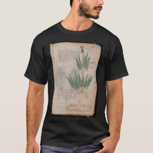 Camiseta manuscrito del manuscrito de Voynich - libro antig