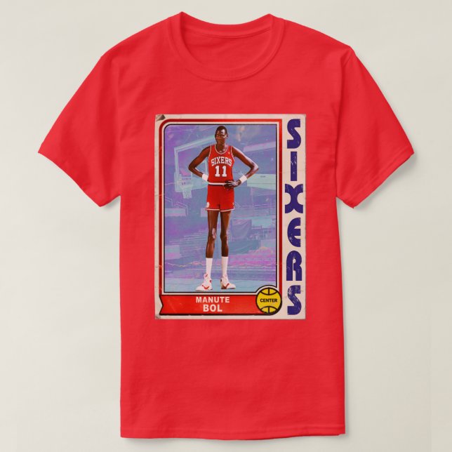 Camiseta MANUTE BOL Retro Style 90 Baloncesto d (Diseño del anverso)