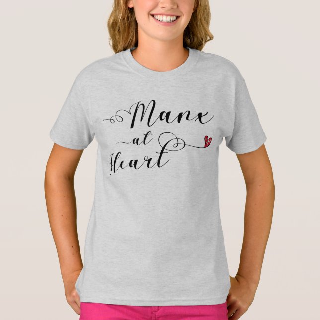 Camiseta Manx en el corazón, Isla de Man (Anverso)
