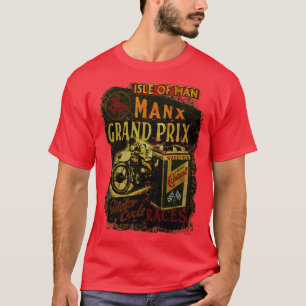 Camiseta Manx Motocicleta Races Isle Of Man tt
