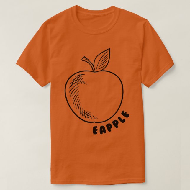 Camiseta manzana 26 (Diseño del anverso)