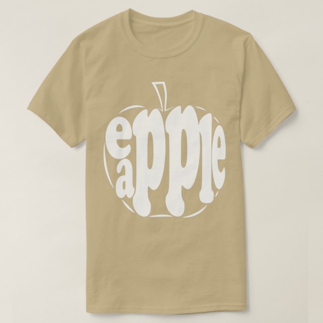 Camiseta manzana 70 (Diseño del anverso)