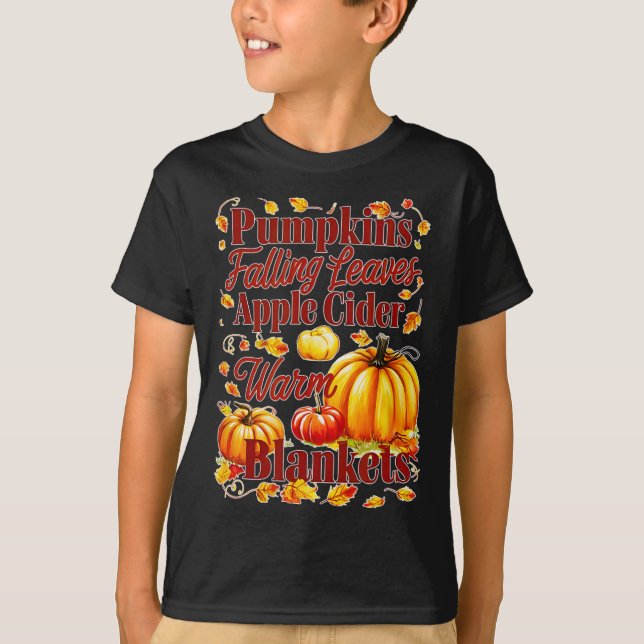Camiseta Manzana Cider Cálidas Mantas Sale De Halloween Fu  (Anverso)