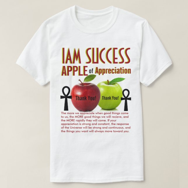 Camiseta MANZANA de APRECIACIÓN (Diseño del anverso)