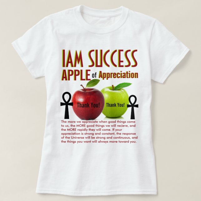 Camiseta MANZANA de APRECIACIÓN (Diseño del anverso)