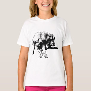 Camiseta Manzana de líneas agudas con energía rápida