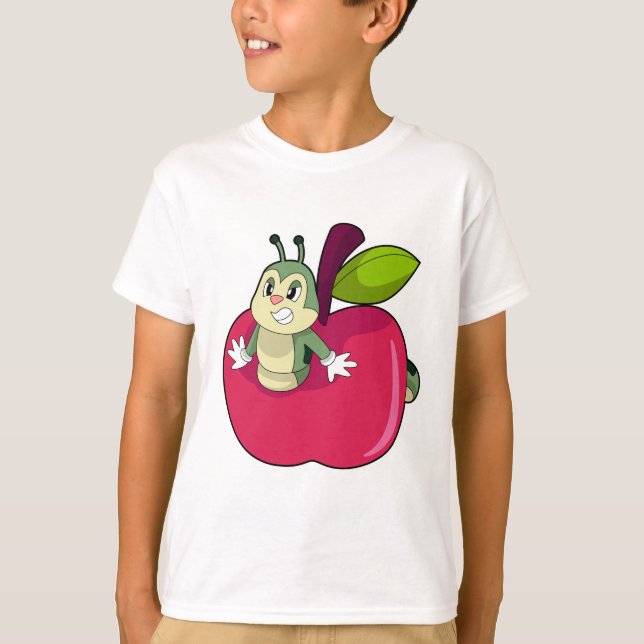 Camiseta Manzana de oruga (Anverso)