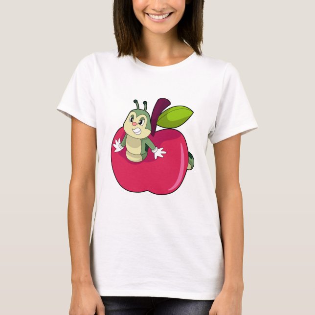 Camiseta Manzana de oruga (Anverso)