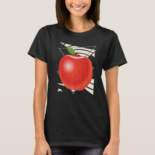Camiseta Manzana Fruta Comida Vegana Vitaminas Fruta Manzan