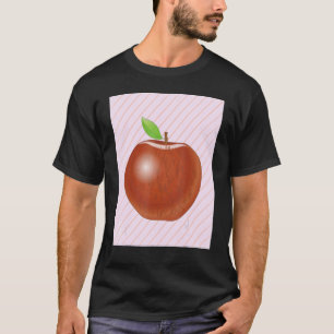 Camiseta Manzana Fruta Comida Vegana Vitaminas Fruta Manzan