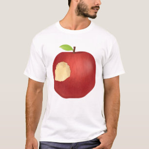 Camiseta manzana mordida roja