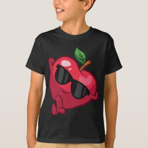 Camiseta Manzana perezosa relajante de fruta de manzana
