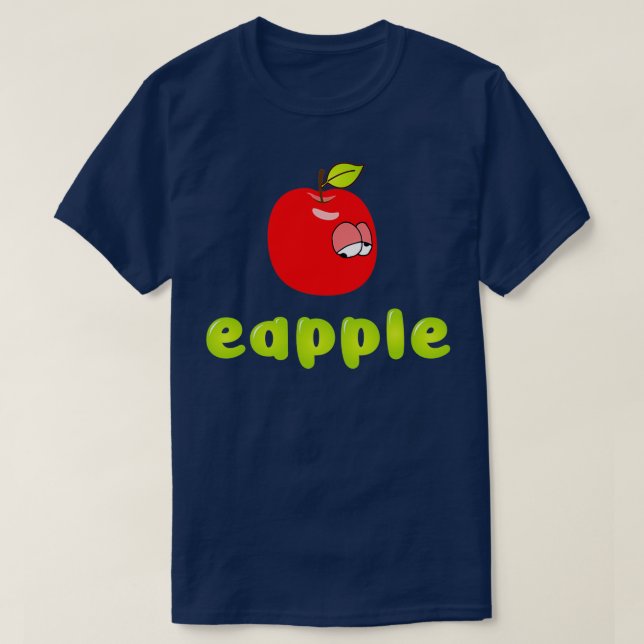Camiseta manzana roja (Diseño del anverso)