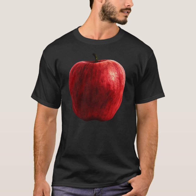 Camiseta Manzana roja brillante (Anverso)