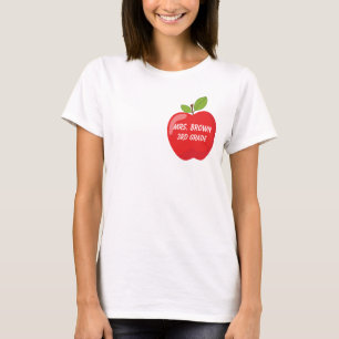 Camiseta Manzana roja para tu profesor