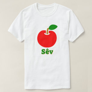 Camiseta Manzana roja y el texto sêv
