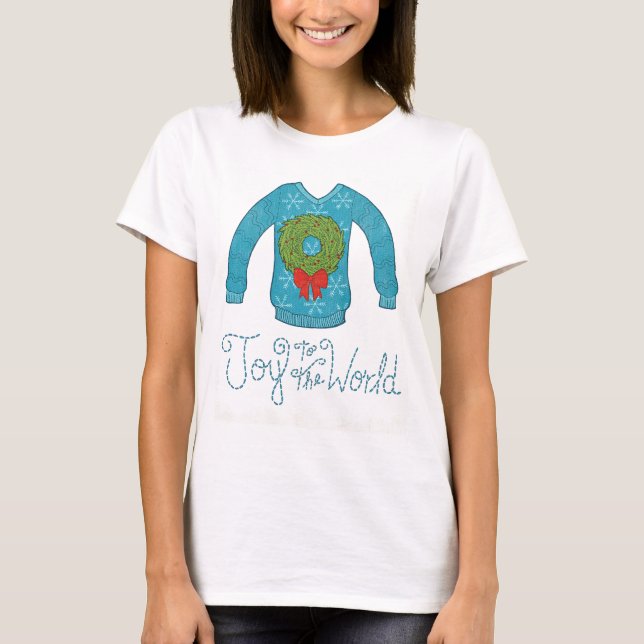 Camiseta Manzana silvestre | Alegría Al Mundo - Navidades S (Anverso)