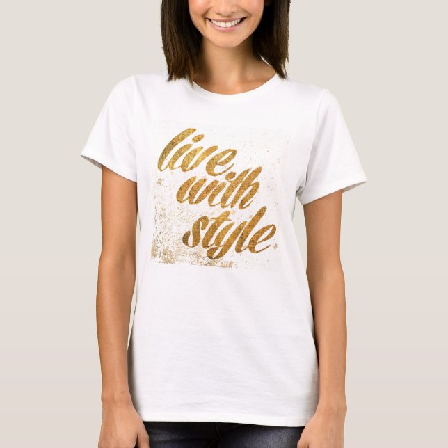 Camiseta Manzana silvestre | Vivir Con Estilo - Cita Girly (Anverso)