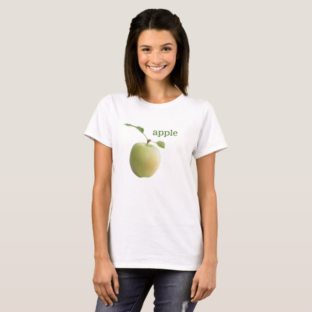 Camiseta Manzana verde (Anverso completo)