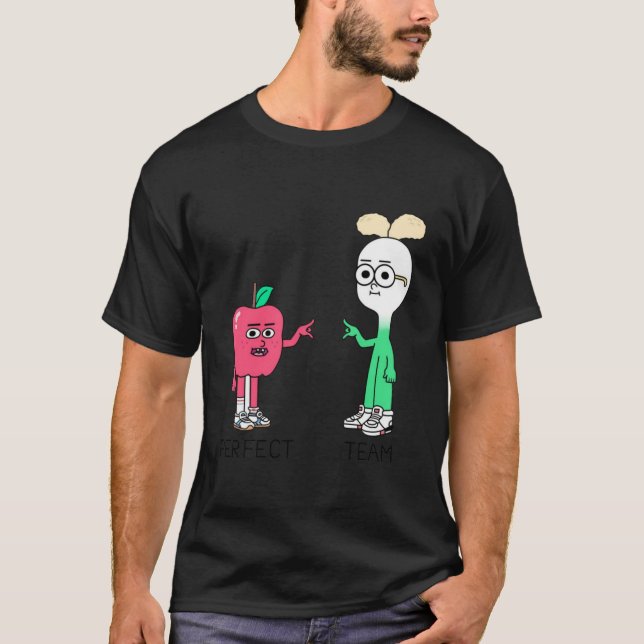 Camiseta manzana y cebolla (Anverso)