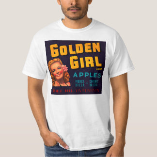 Camiseta Manzanas Chicas doradas