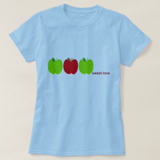 Camiseta manzanas de amor dulces