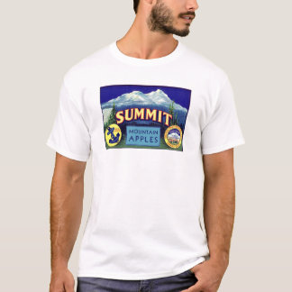 Camiseta Manzanas de la Cumbre - Etiqueta de tasa de fruta
