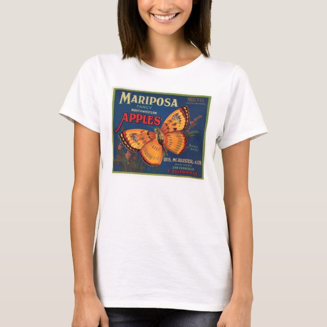 Camiseta Manzanas de Mariposa (Anverso)