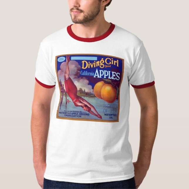 Camiseta Manzanas del chica del salto (Anverso)