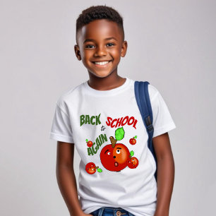 Camiseta Manzanas divertidas de vuelta a la escuela