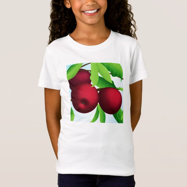 Camiseta "Manzanas en una rama" (Anverso)