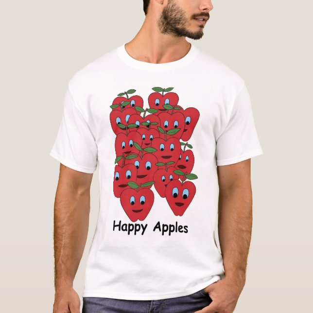 Camiseta Manzanas felices (Anverso)