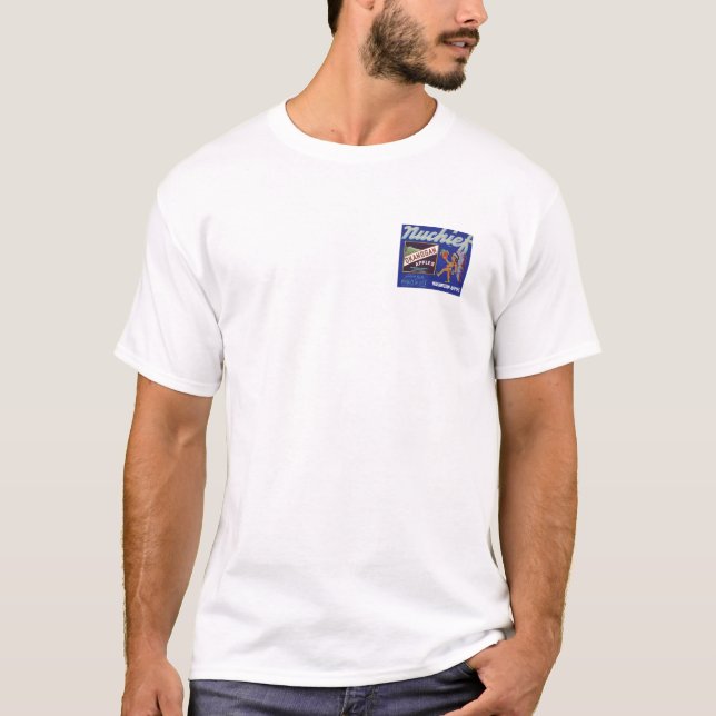 Camiseta Manzanas Nuchief - Etiqueta De Tasa De Fruta Vinta (Anverso)