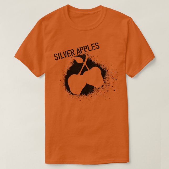 Camiseta Manzanas plateadas Bandas psicodélicas de los años (Diseño del anverso)
