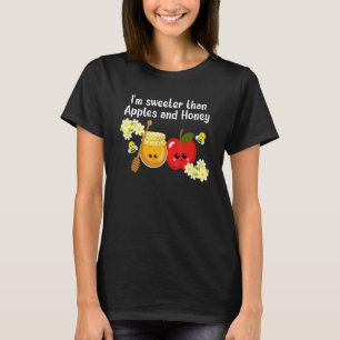 Camiseta Manzanas y Miel de Rosh Hashaná Shana Tova Judío N