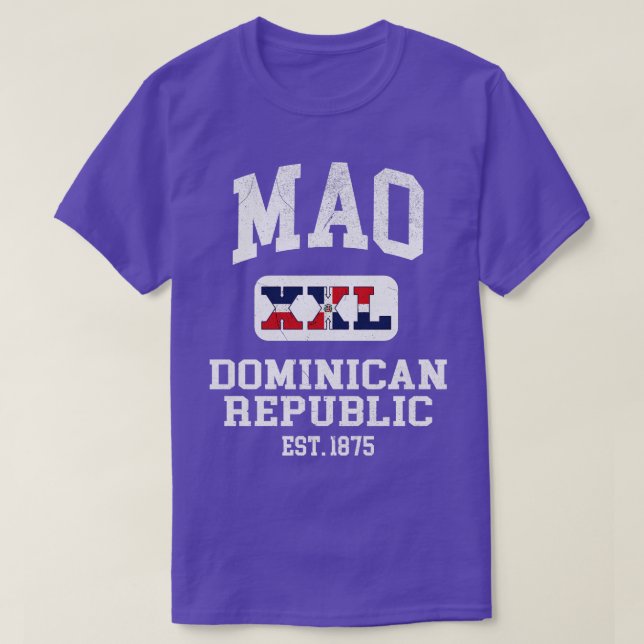 Camiseta Mao República Dominicana XXL Diseño atlético 1 (Diseño del anverso)