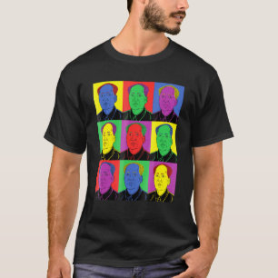 Camiseta Mao Zedong Pop Art Vintage History Tee