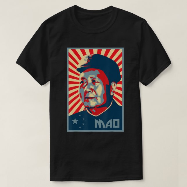Camiseta Mao Zedong Tse Tung presidente Mao China (Diseño del anverso)