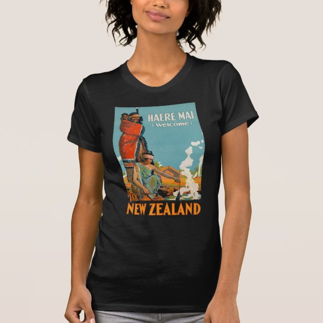 Camiseta Maorí agradable del AMI de Nueva Zelanda Haere del (Anverso)
