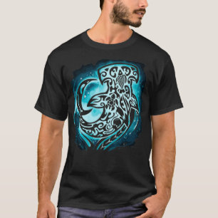 Camiseta Maorí de la Polinesia Hammerhead Shark Hawaii 