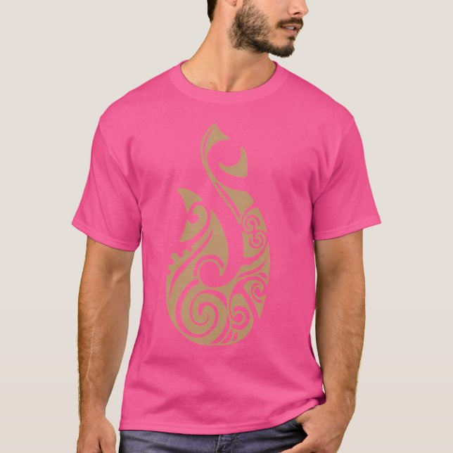 Camiseta Maori Hei Matau Fishhook Tattoo Gift Idea (Anverso)