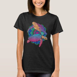 Camiseta Maorí Tribal Mandala Sea Animal colorido en Hawái