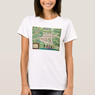 Camiseta Map of Edinburgh, from 'Civitates Orbis Terrarum'